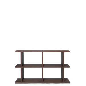 Kona Bookcase - 2x2 - Charcoal Stained Oak