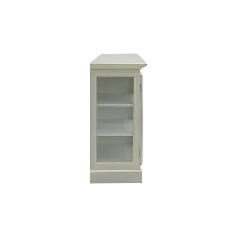 Kox lavt vitrineskab 2 låger - beige / snow