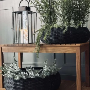 Kurvesæt Rattan - Onyx 2 stk.