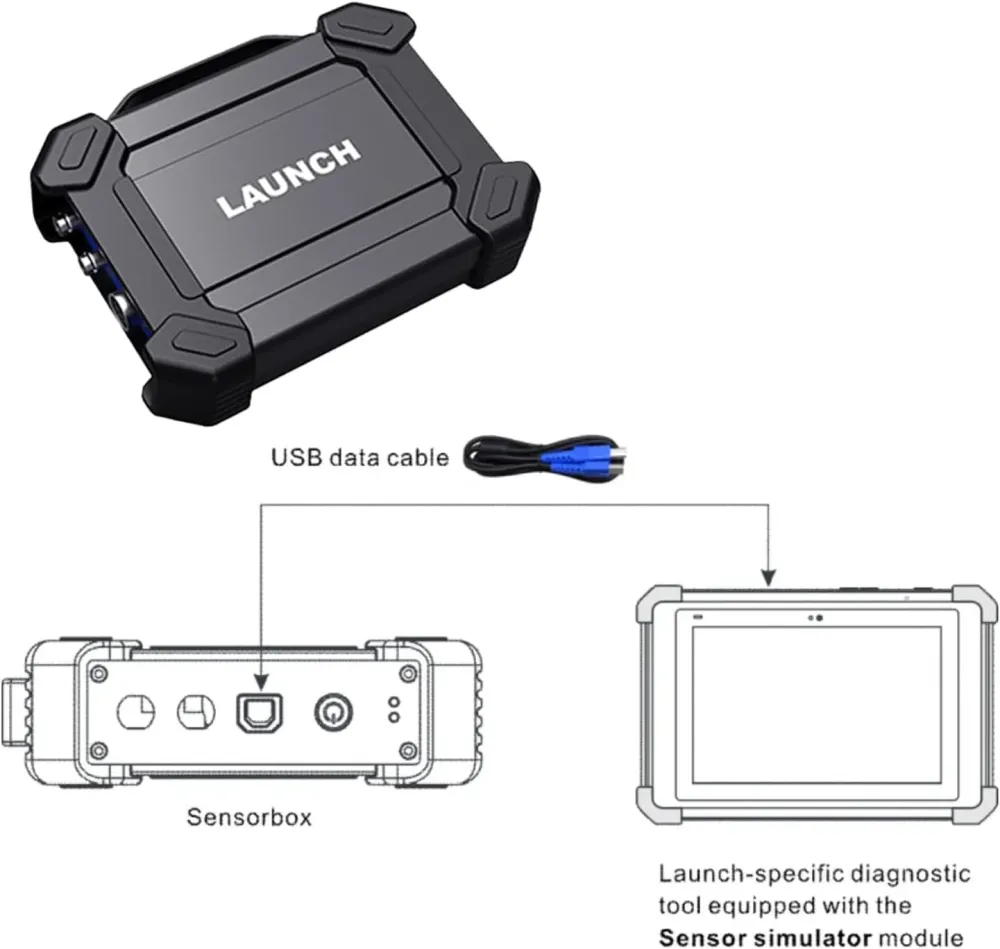 LAUNCH X431 Sensor simulator og tester 2 kanaler numerisk S2-2 sensor boks