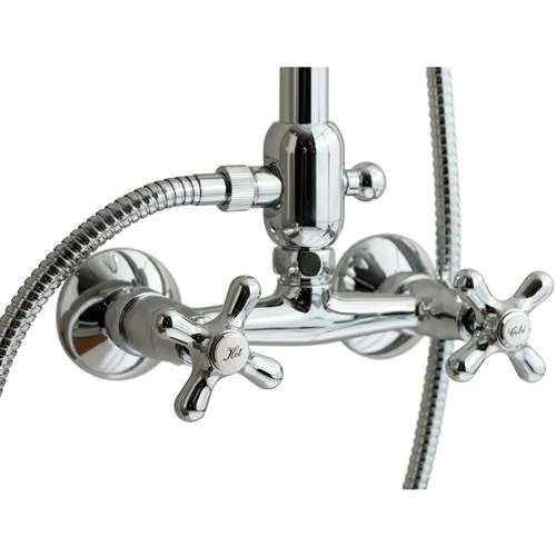 Lavabo Brusesystem Vintage komplet 2-grebs - krom