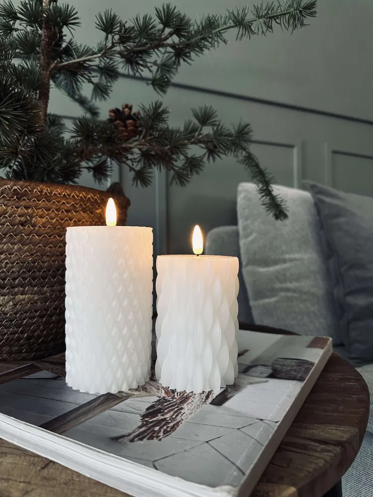 LED Bloklys / Design – 2 stk Kridt
