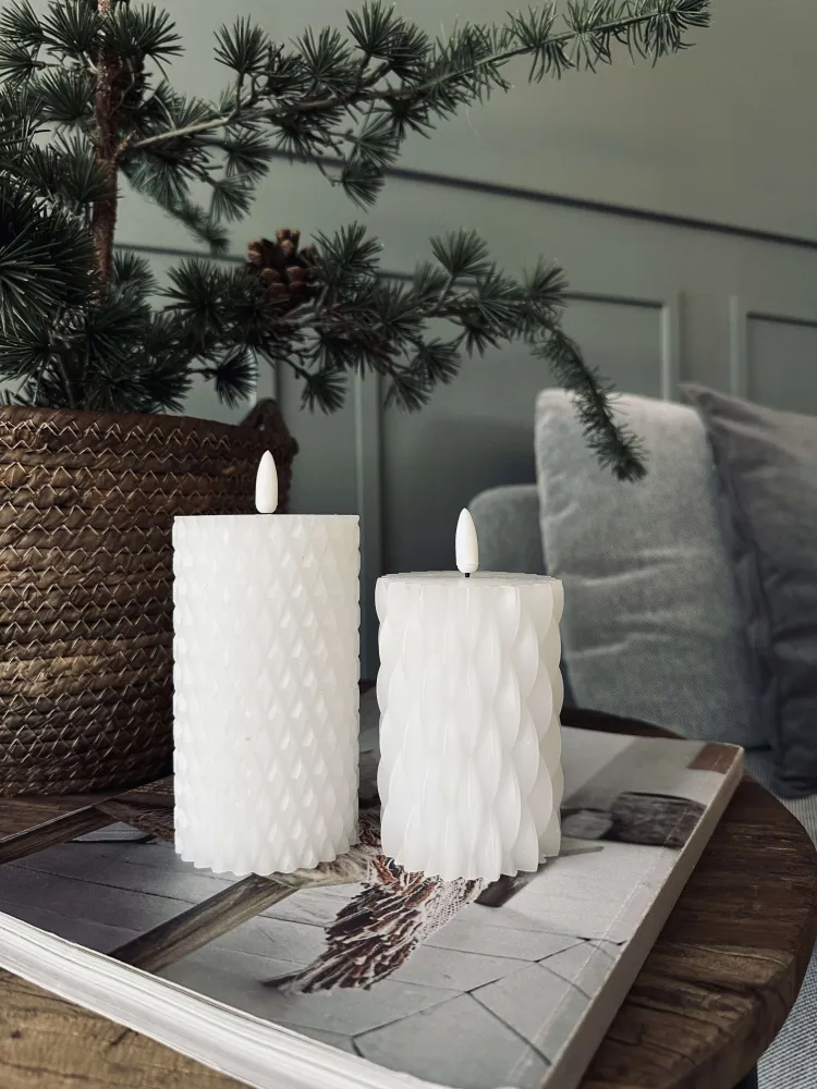 LED Bloklys / Design – 2 stk Kridt