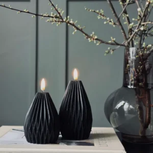 LED Bloklys / Riller – 2 stk Ebony (IPX7 Waterproof)