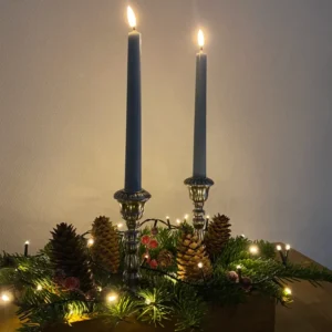 LED stagelys 2 stk. 24 cm - 3D flamme - sea