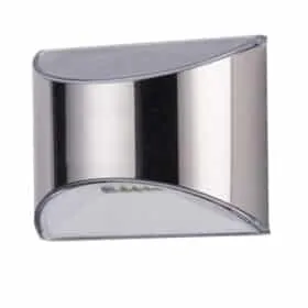 LED-solcelle Væglampe (downlight), 2 stk. rustfri hardened look