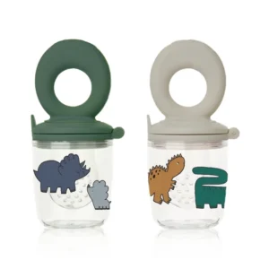Liewood Miranda Food Feeder - 2 stk - Dinosaurs / Mist | CHIRP | SideVu
