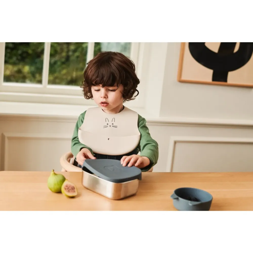 LIEWOOD Rabbit Sandy / Oat Ember Printed Hagesmæk double-set