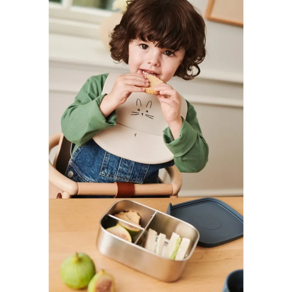 LIEWOOD Rabbit Sandy / Oat Ember Printed Hagesmæk double-set