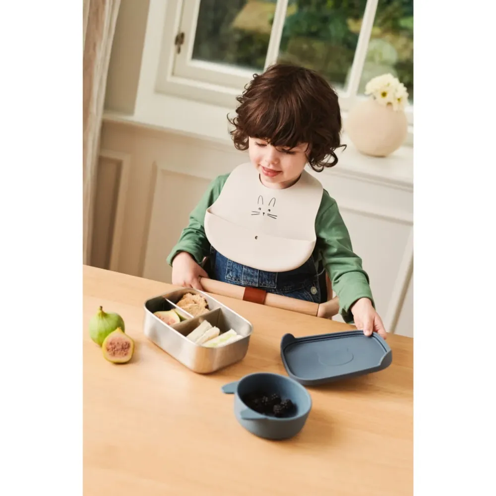 LIEWOOD Rabbit Sandy / Oat Ember Printed Hagesmæk double-set