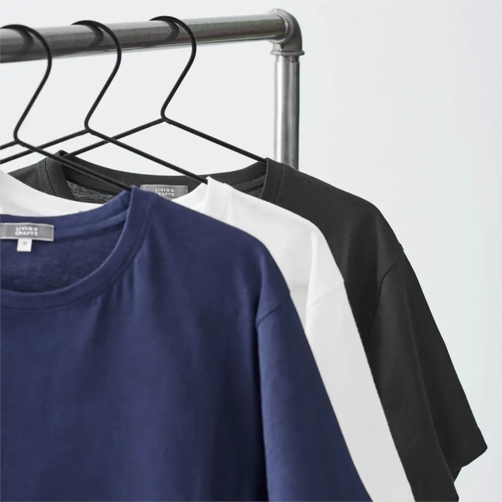Living Crafts - herre - kortærmet t-shirt - 2-pak - marine M