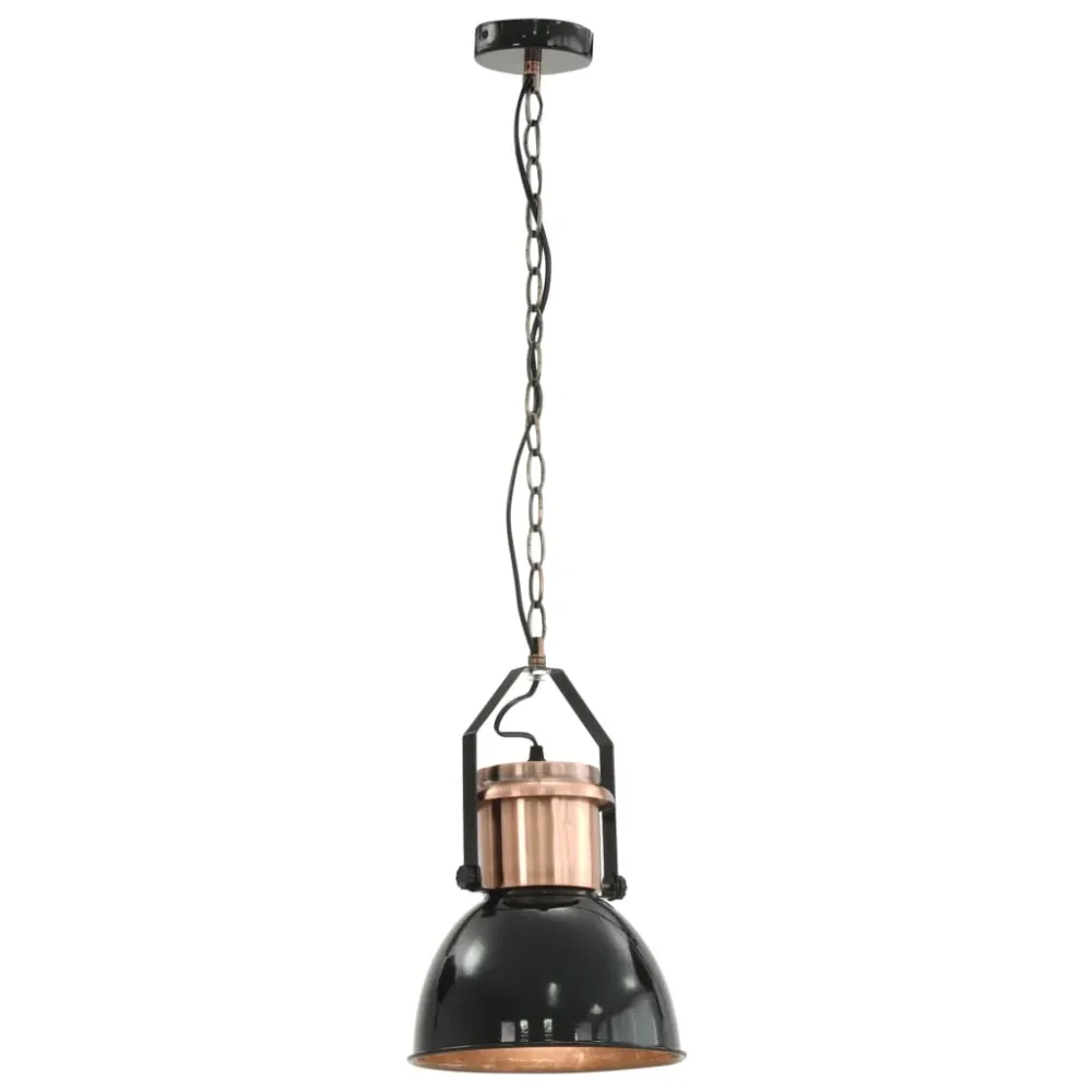 Loftslampe 2 Stk. Rund E27 Onyx