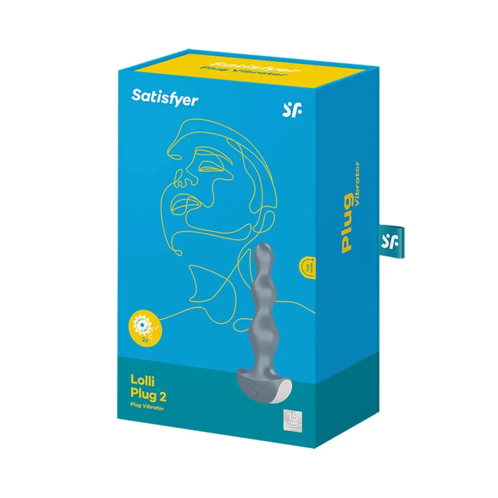 Lolli Plug 2 - Klassisk vibrator - Isblå