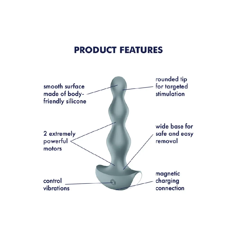 Lolli Plug 2 - Klassisk vibrator - Isblå
