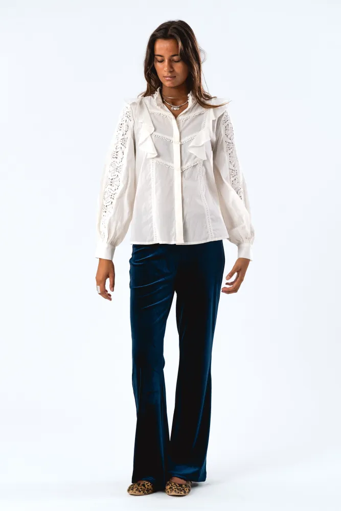 Lollys Laundry - Majall Shirt Ls - 02 Creme Xs