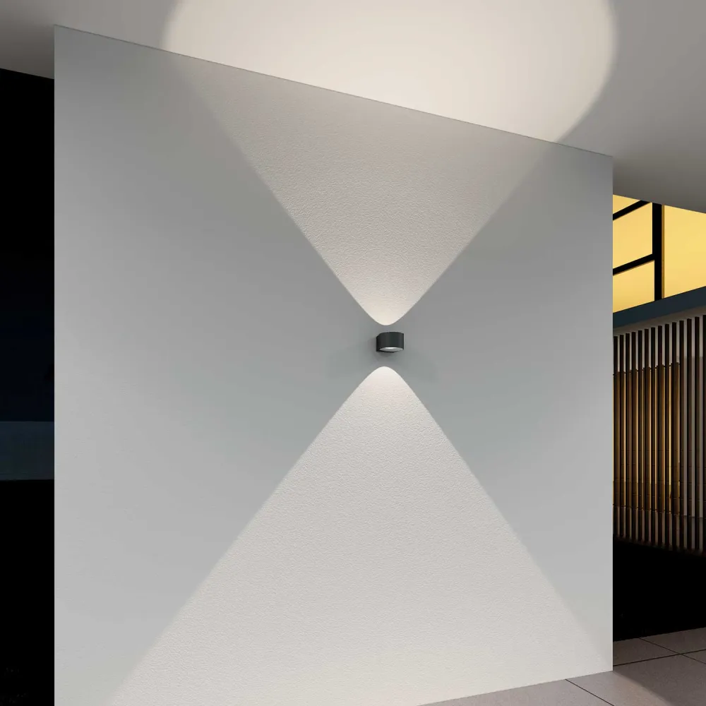 LOOM Design FREY BLACK, 2X6W LED - Væglampe