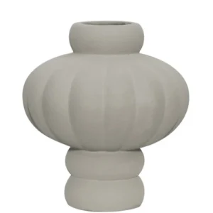 Louise Roe Balloon Porcelain vase - 02 - Sanded Grey
