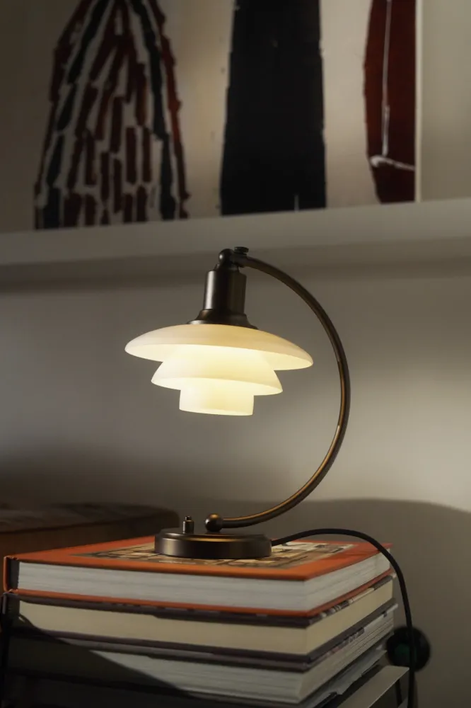PH 2/2 Luna Bordlampe Aged Warm alloy