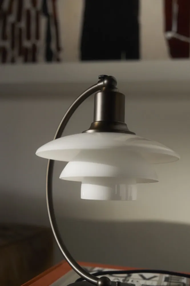 PH 2/2 Luna Bordlampe Aged Warm alloy