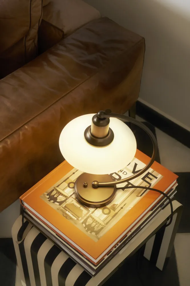 PH 2/2 Luna Bordlampe Aged Warm alloy
