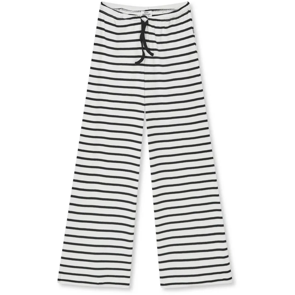 Mads Nørgaard Vanilla Ice/Black 2x2 100% bomuld Stripe Verona Bukser 10