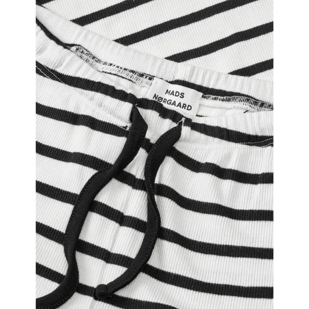 Mads Nørgaard Vanilla Ice/Black 2x2 100% bomuld Stripe Verona Bukser 10