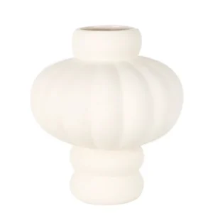 Marine-Grade Louise Roe Balloon Ceramic vase - 02 - Crude White