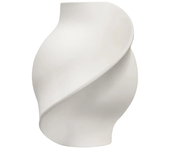 Marine-Grade Louise Roe Pirout vase - 02 - Whole White
