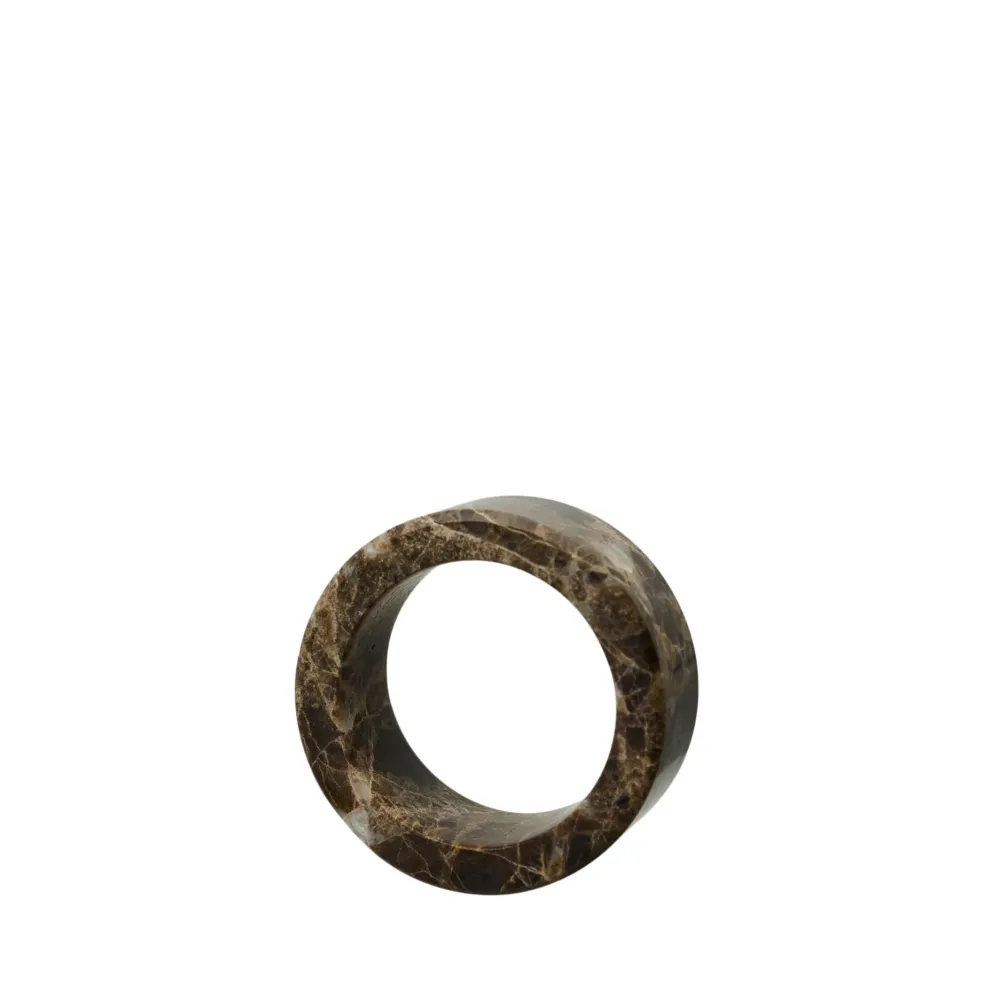 Marine-Grade Marble II servietring 2 stk. Brun