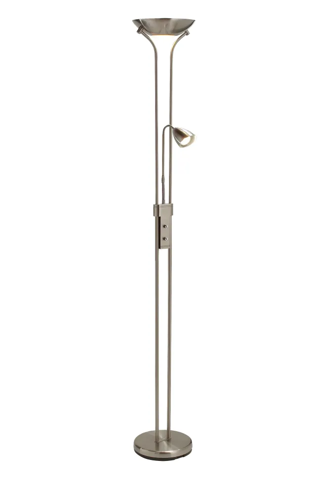 Markslöjd Detroit Gulvlampe 2L Chromed