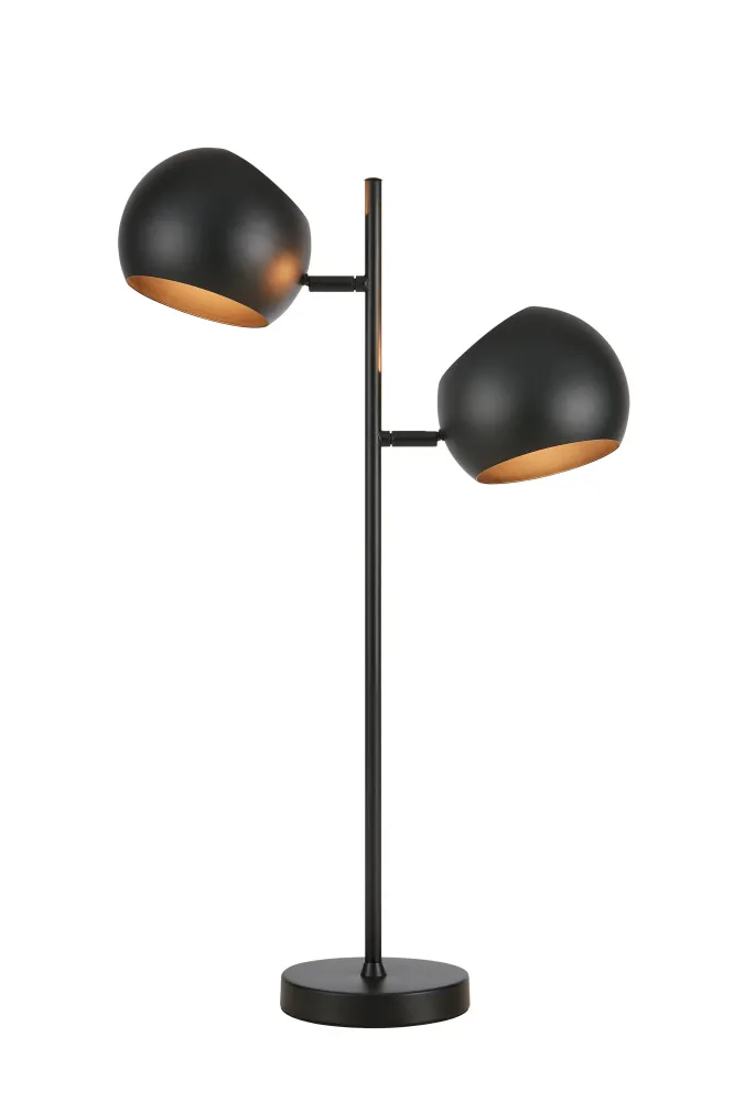 Markslöjd Edgar Bordlampe 2L Charcoal