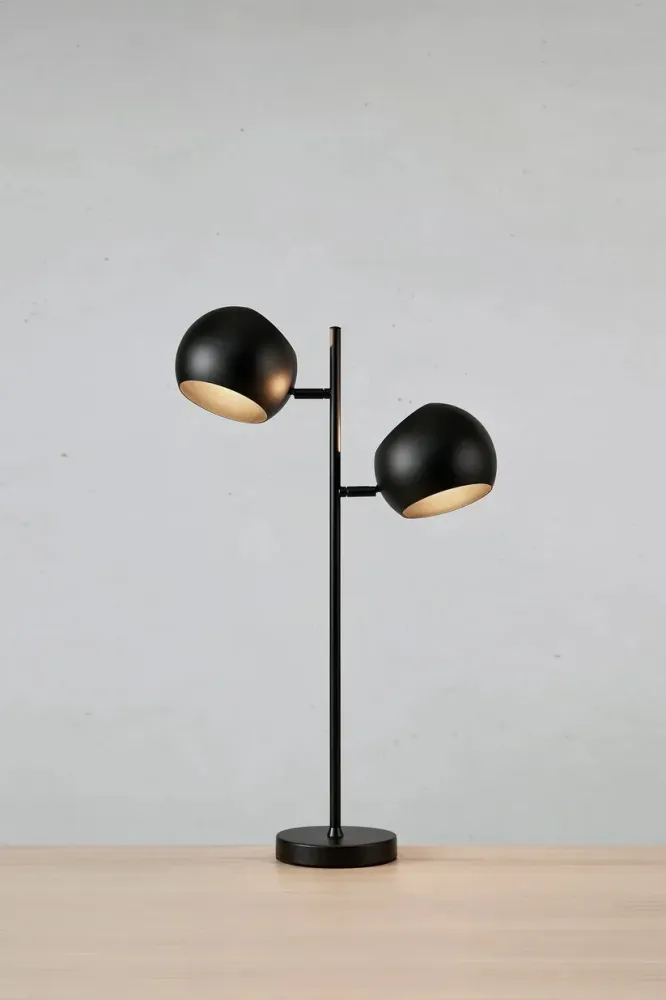 Markslöjd Edgar Bordlampe 2L Charcoal