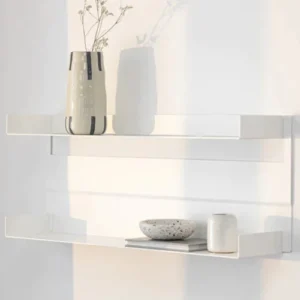 Metallbude Aris hylde - white - 2 stk