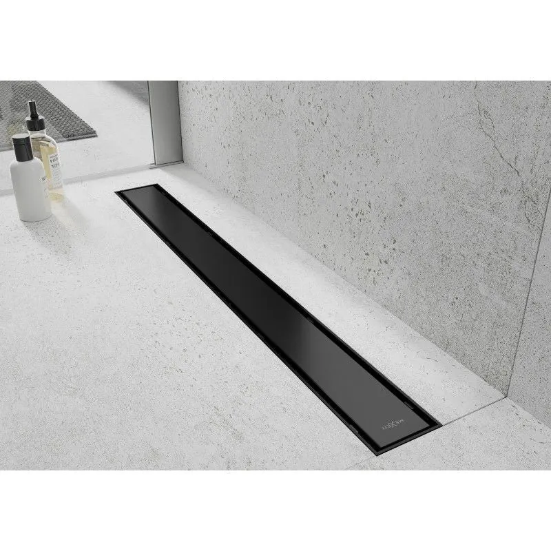 Mexen Flat lineært afløb ebony 2 stk.