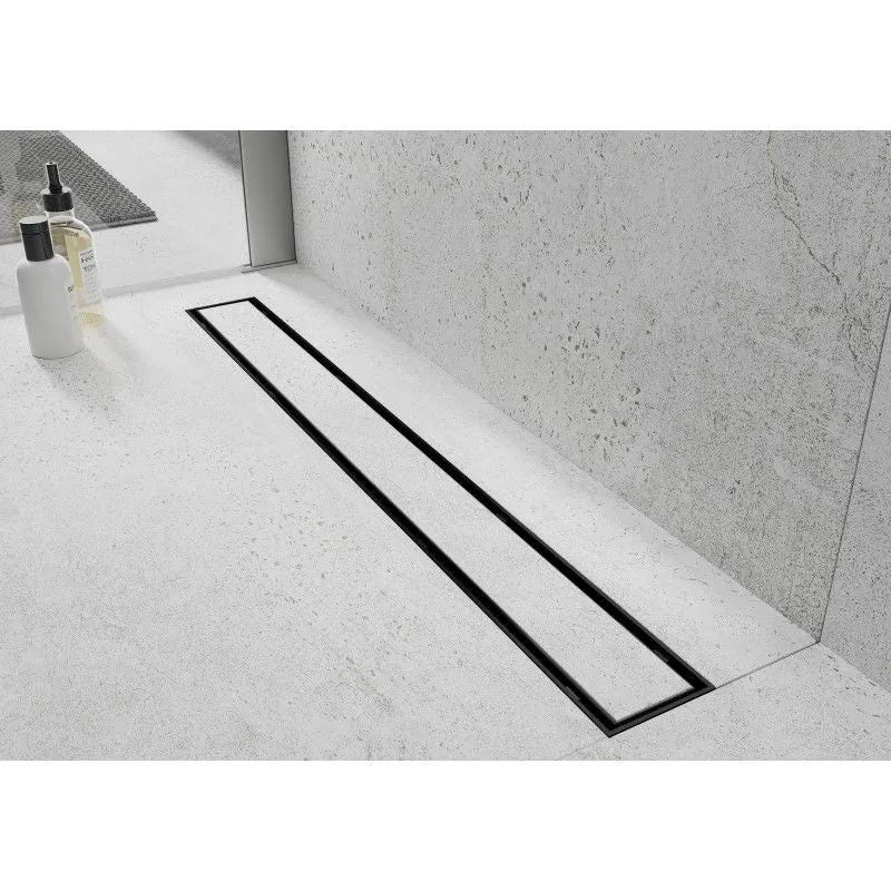 Mexen Flat lineært afløb ebony 2 stk.