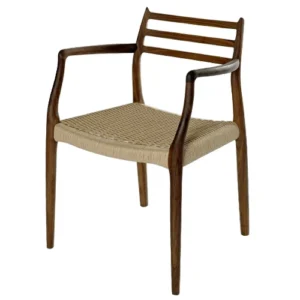 JL møller - Model 62 stol - Valnød Sort