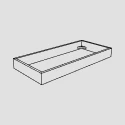 Module 2, High base, Smoked, Depth 36 cm