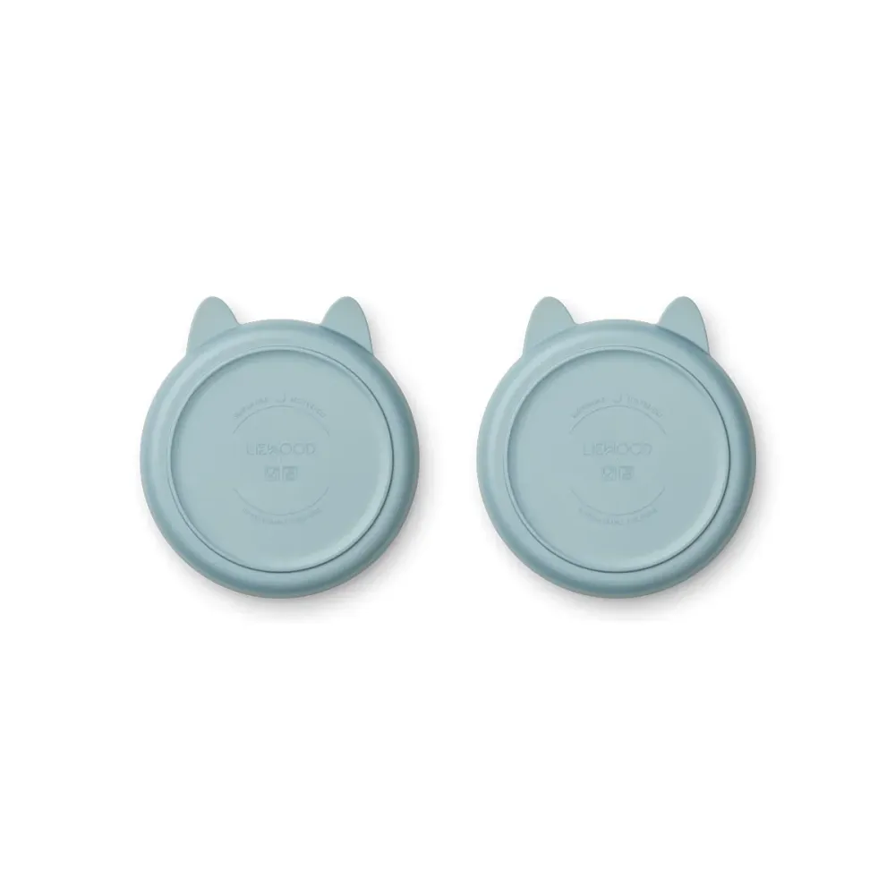 Multifunction Display Liewood Mae 2pk tallerkner, rabbit/sea bl