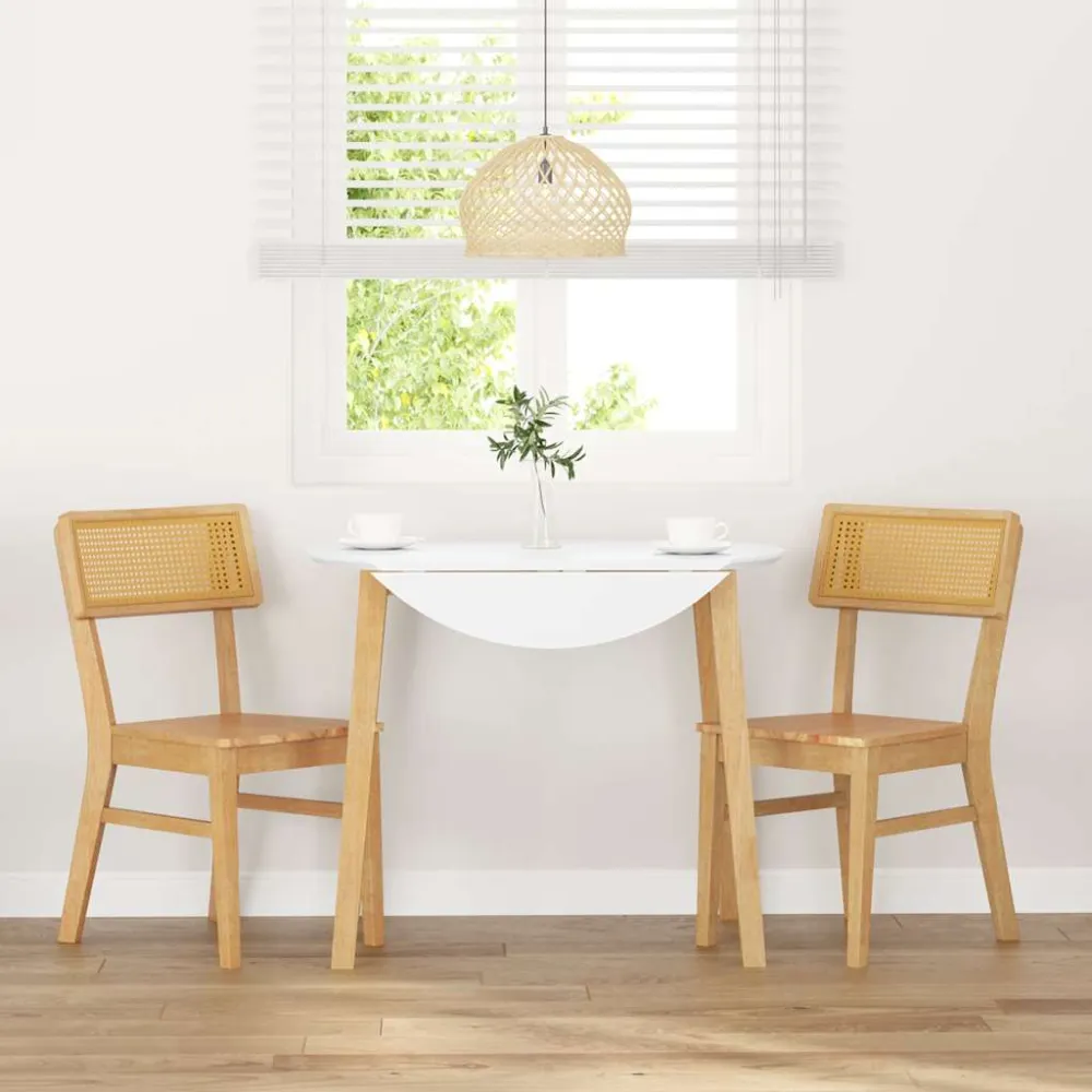 Multifunction Display spisebordsstole 2 stk. massivt gummitræ