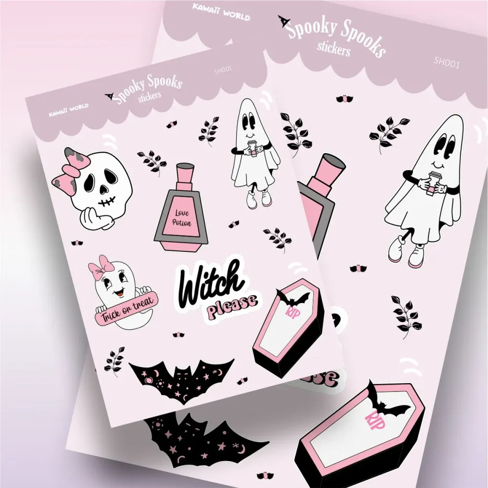 Multifunction Display Spooky Spooks │ Klistermærke ark │ 2 ark