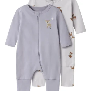 Name It Nightsuit 2 pak Deer - Lilac Marble 50