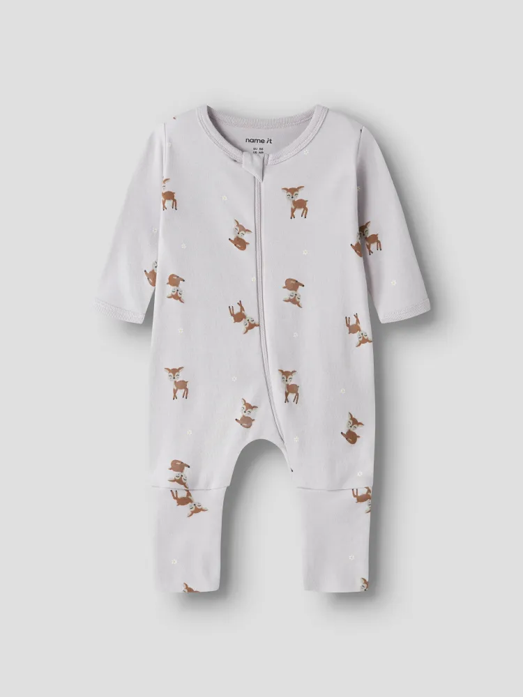 Name It Nightsuit 2 pak Deer - Lilac Marble 50
