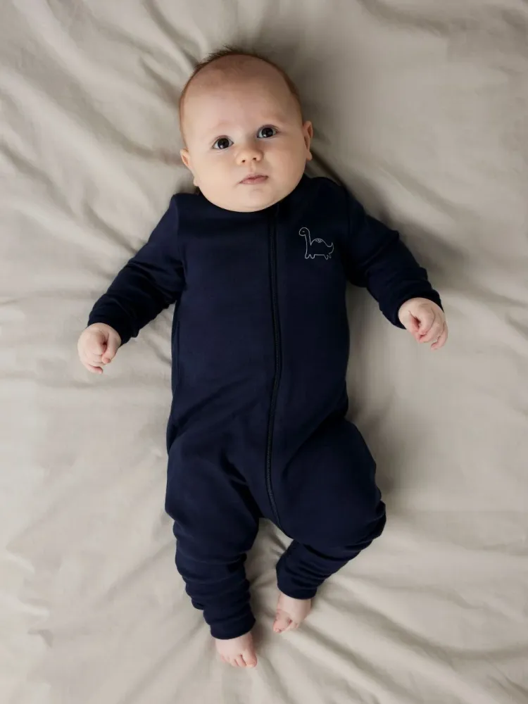 Name It Nightsuit 2 pak Dino - Grey Melange 50