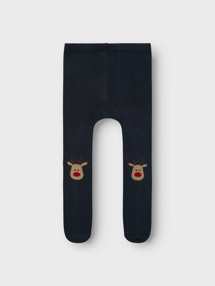 Name It Vichristmas 2 pak Strømpebukser - Onyx Sapphire/Jester Red