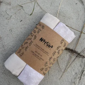 Natruba Stofbleer i Økologisk Muslin - 2 styk - Cream