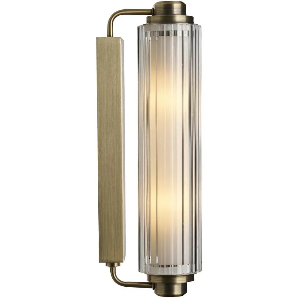 NIMAL DOUBLE VÆGLAMPE MESSING IP44 - Nordlux