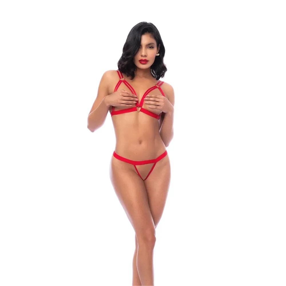 NMEA 2000 Heartstroke - Conjunto de Dos Piezas - S/M - Rojo