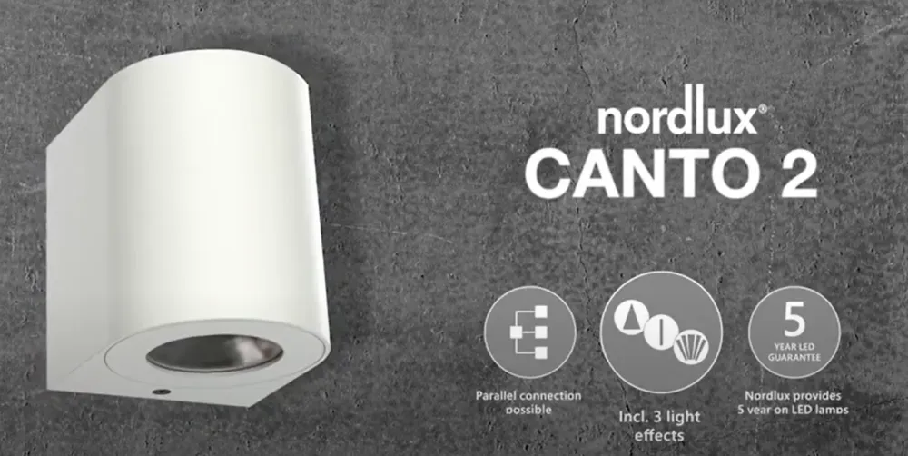 NMEA 2000 Nordlux - Canto 2 Væglamper SortSeaside