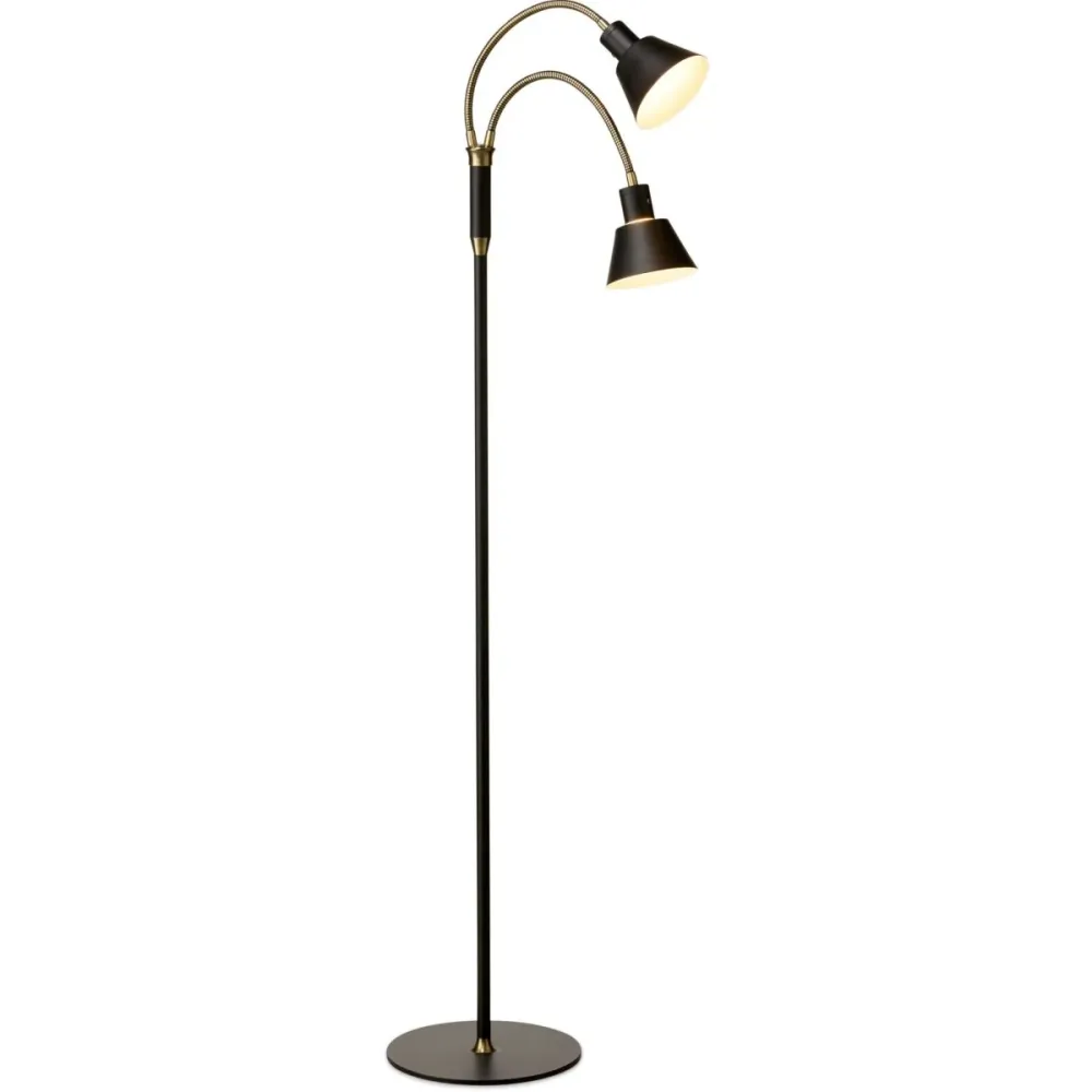 NMEA 2000 SPACE LED GULVLAMPE 2 ARM SORT/ANTIQUE