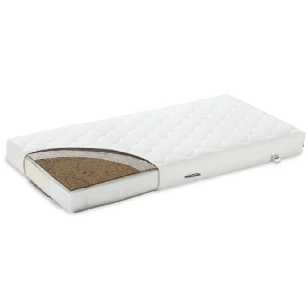 Nordbaby White SELECT 2-sidet Kokosnød og Boghvede Madras